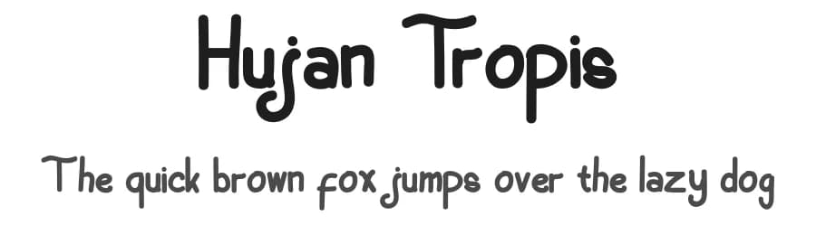 Hujan Tropis by Sambogo Creative — Script Handwritten Font — preview 1
