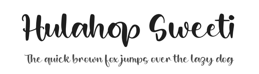Hulahop Sweeti by Integritype Studio — Script Handwritten Font