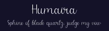 Humaira by Alfin Ridhowi — Script Handwritten Font — thumbnail 2