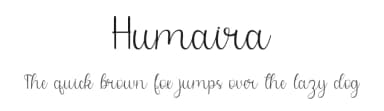 Humaira by Alfin Ridhowi — Script Handwritten Font — thumbnail 1