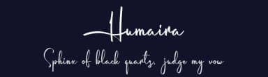 Humaira by semuthitam — Script Handwritten Font — thumbnail 2