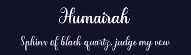 Humairah by Marwah Store — Script Handwritten Font — thumbnail 2