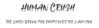 Human Crush by Maulana Creative — Script Handwritten Font — thumbnail 1