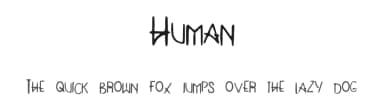 Human by Ben Runneboom — Script Handwritten Font — thumbnail 1