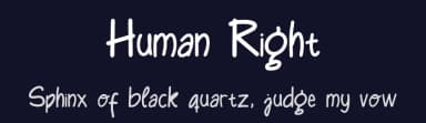 Human Right by Moch Zaenal Abidin — Script Handwritten Font — thumbnail 2