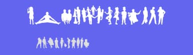 Human Silhouettes Five by Intellecta Design — Dingbats Font — thumbnail 3