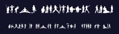 Human Silhouettes Five by Intellecta Design — Dingbats Font — thumbnail 2