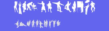 Human Silhouettes Free Seven by Intellecta Design — Dingbats Font — thumbnail 3