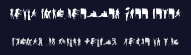 Human Silhouettes Free Seven by Intellecta Design — Dingbats Font — thumbnail 2