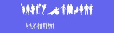 Human Silhouettes Free Six by Intellecta Design — Dingbats Font — thumbnail 3
