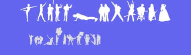 Human Silhouettes Three by Intellecta Design — Dingbats Font — thumbnail 3
