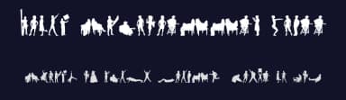 Human Silhouettes Three by Intellecta Design — Dingbats Font — thumbnail 2