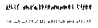 Human Silhouettes Three by Intellecta Design — Dingbats Font — thumbnail 1