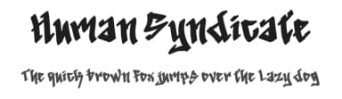 Human Syndicate by Yoga Letter — Script Handwritten Font — thumbnail 1