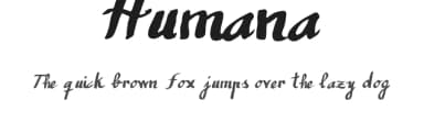 Humana by Manuel Ramos — Script Handwritten Font — thumbnail 1