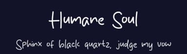 Humane Soul by MJType — Script Handwritten Font — thumbnail 2