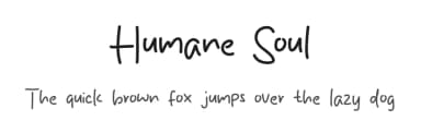Humane Soul by MJType — Script Handwritten Font — thumbnail 1