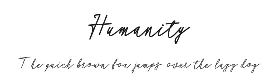 Humanity by Rusd — Script Handwritten Font — preview 1