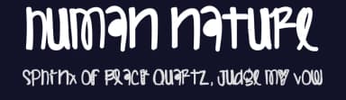 Human Nature by Des Gomez — Script Handwritten Font — thumbnail 2