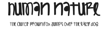 Human Nature by Des Gomez — Script Handwritten Font — thumbnail 1