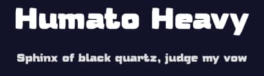 Humato Heavy by deFharo — Sans Serif Font — thumbnail 2