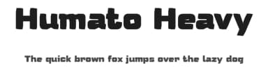 Humato Heavy by deFharo — Sans Serif Font — thumbnail 1