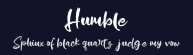 Humble by Vunira Design — Script Handwritten Font — thumbnail 2