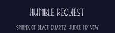 Humble Request by Andi Moz — Script Handwritten Font — thumbnail 2