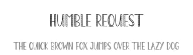 Humble Request by Andi Moz — Script Handwritten Font — thumbnail 1