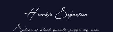 Humble Signation by Halymunt Studio — Script Handwritten Font — thumbnail 2