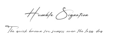 Humble Signation by Halymunt Studio — Script Handwritten Font — thumbnail 1