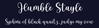 Humble Stayle by Romi Rahmadi — Script Handwritten Font — thumbnail 2