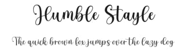 Humble Stayle by Romi Rahmadi — Script Handwritten Font — thumbnail 1