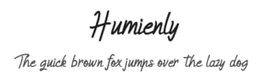 Humienly by Java Pep — Script Handwritten Font — thumbnail 1