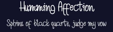Humming Affection by Airotype — Script Handwritten Font — thumbnail 2