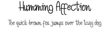 Humming Affection by Airotype — Script Handwritten Font — thumbnail 1