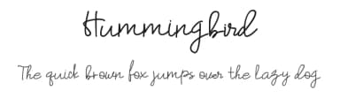 Hummingbird by Wellscript Studio — Script Handwritten Font — thumbnail 1