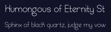 Humongous of Eternity St by Southype — Sans Serif Font — thumbnail 2