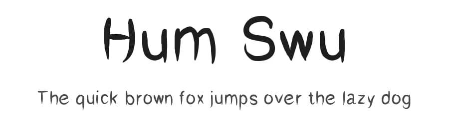 Hum Swu by Daisy Mason — Script Handwritten Font