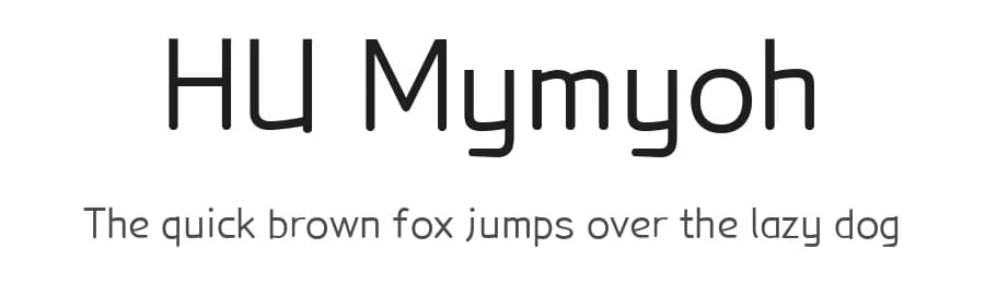 HU Mymyoh by Heumm Design — Sans Serif Font — preview 1