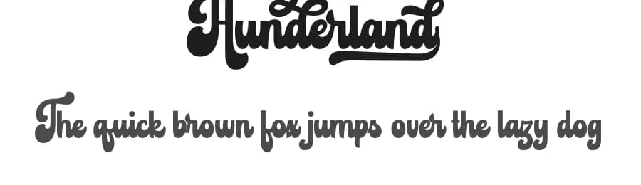 Hunderland by Ahweproject — Script Handwritten Font — preview 1