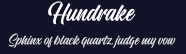 Hundrake by Namara Creative — Script Handwritten Font — thumbnail 2