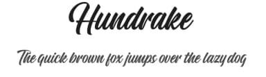Hundrake by Namara Creative — Script Handwritten Font — thumbnail 1
