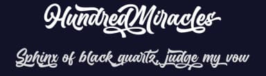 Hundred Miracles by Måns Grebäck — Script Handwritten Font — thumbnail 2
