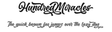 Hundred Miracles by Måns Grebäck — Script Handwritten Font — thumbnail 1