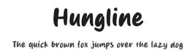 Hungline by MJType — Script Handwritten Font — thumbnail 1
