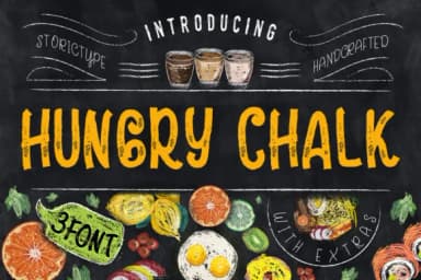 Hungry Chalk Font by Storic — Script Handwritten Font — thumbnail 1