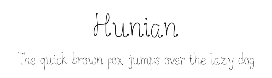 Hunian by Jetsmax Studio — Script Handwritten Font
