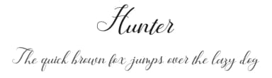 Hunter by WDfont — Script Handwritten Font — thumbnail 1