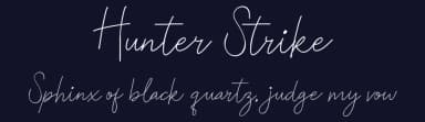 Hunter Strike by Gagegostyle — Script Handwritten Font — thumbnail 2